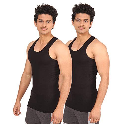 T.T. Men Derby Modern Fit Vest Pack Of 2 mens t shirts