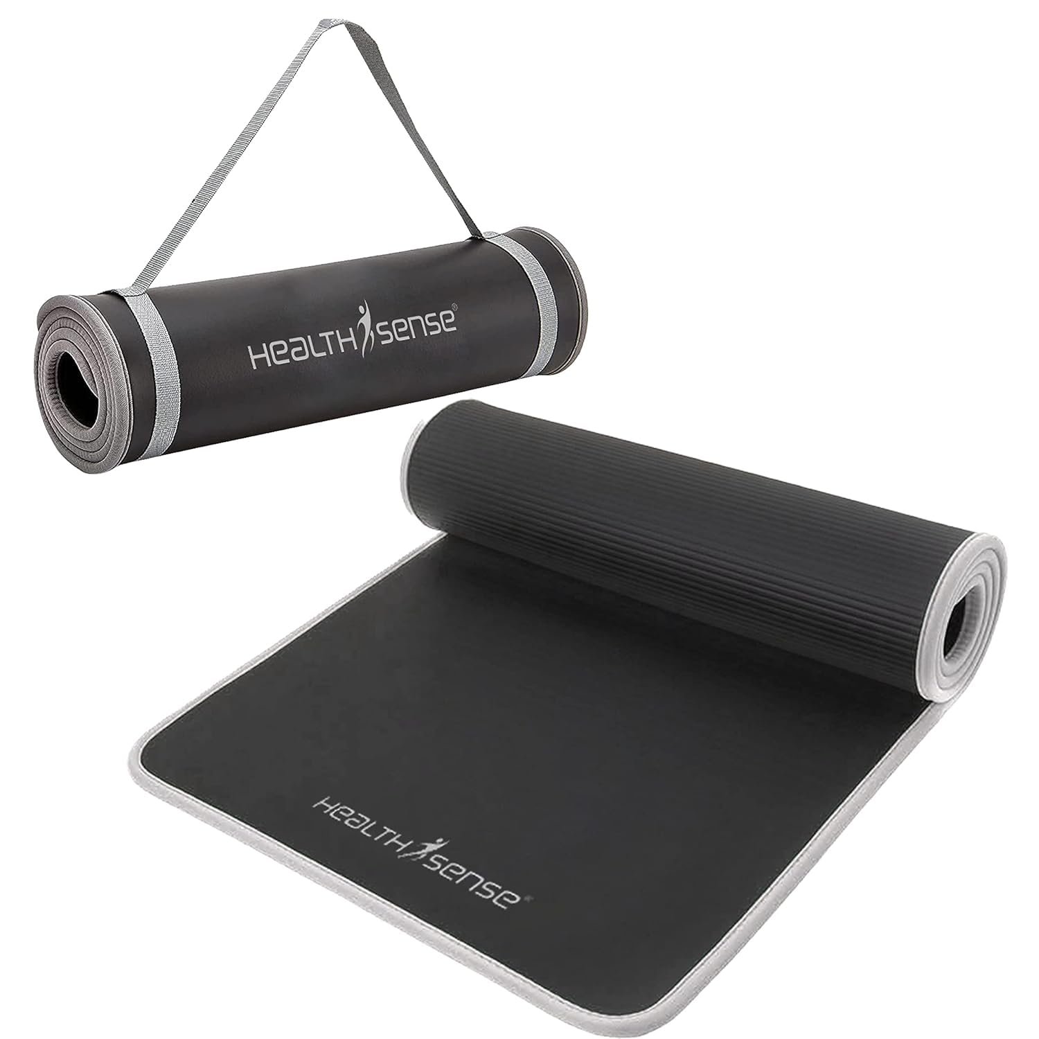 HealthSense Yoga Mat for Women & Men | Exercise Gym yoga mat