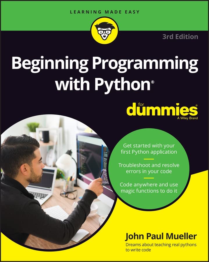 Beginning Programming with Python For Dummies python programming ebook