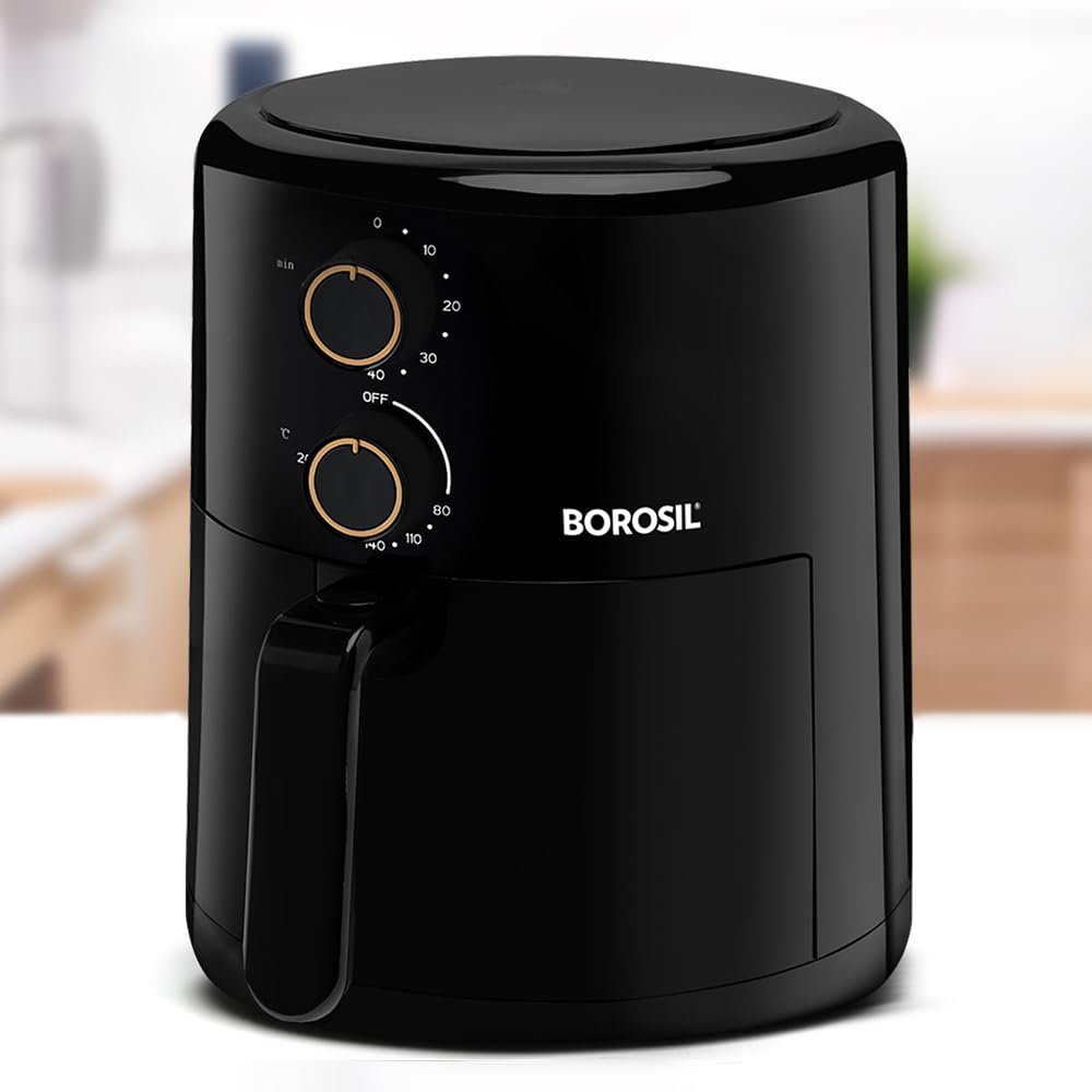 Borosil Best 3.5 L Capacity Air Fryer| 4 in 1 air fryer