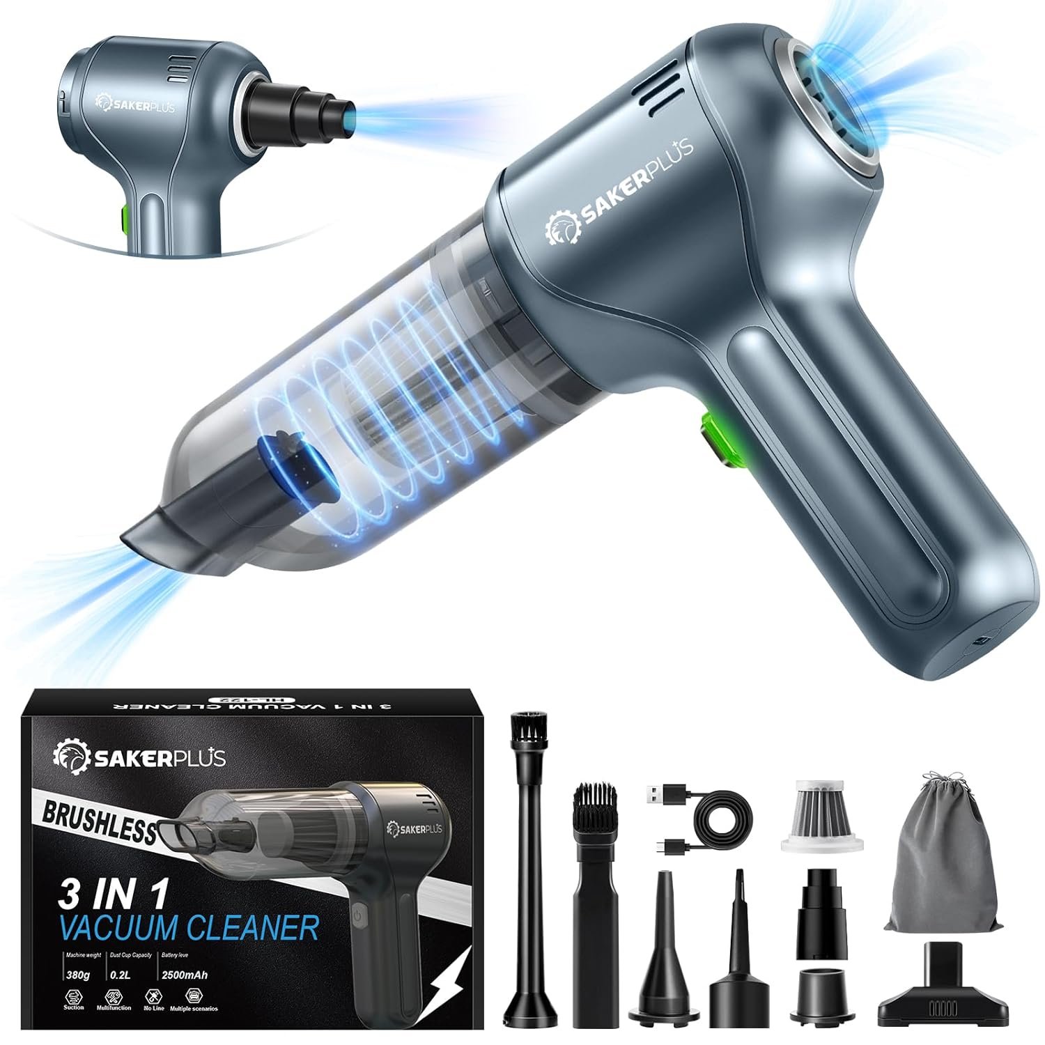Car Vacuum Cleaner-Wireless Handheld Car Vacuums with Best Suction,Brushless Motor car vacuum cleaner