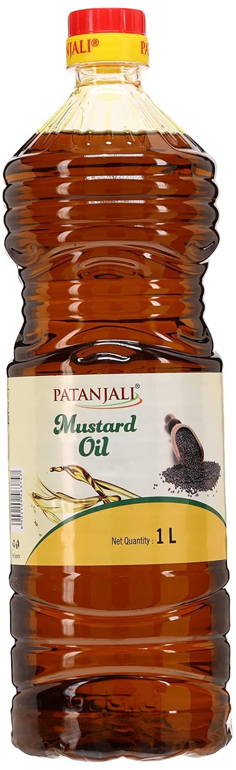 Patanjali Cooking Oil - Mustard, 1L baFortune Premium Kachi Ghani Pure Mustard Oil 1 L