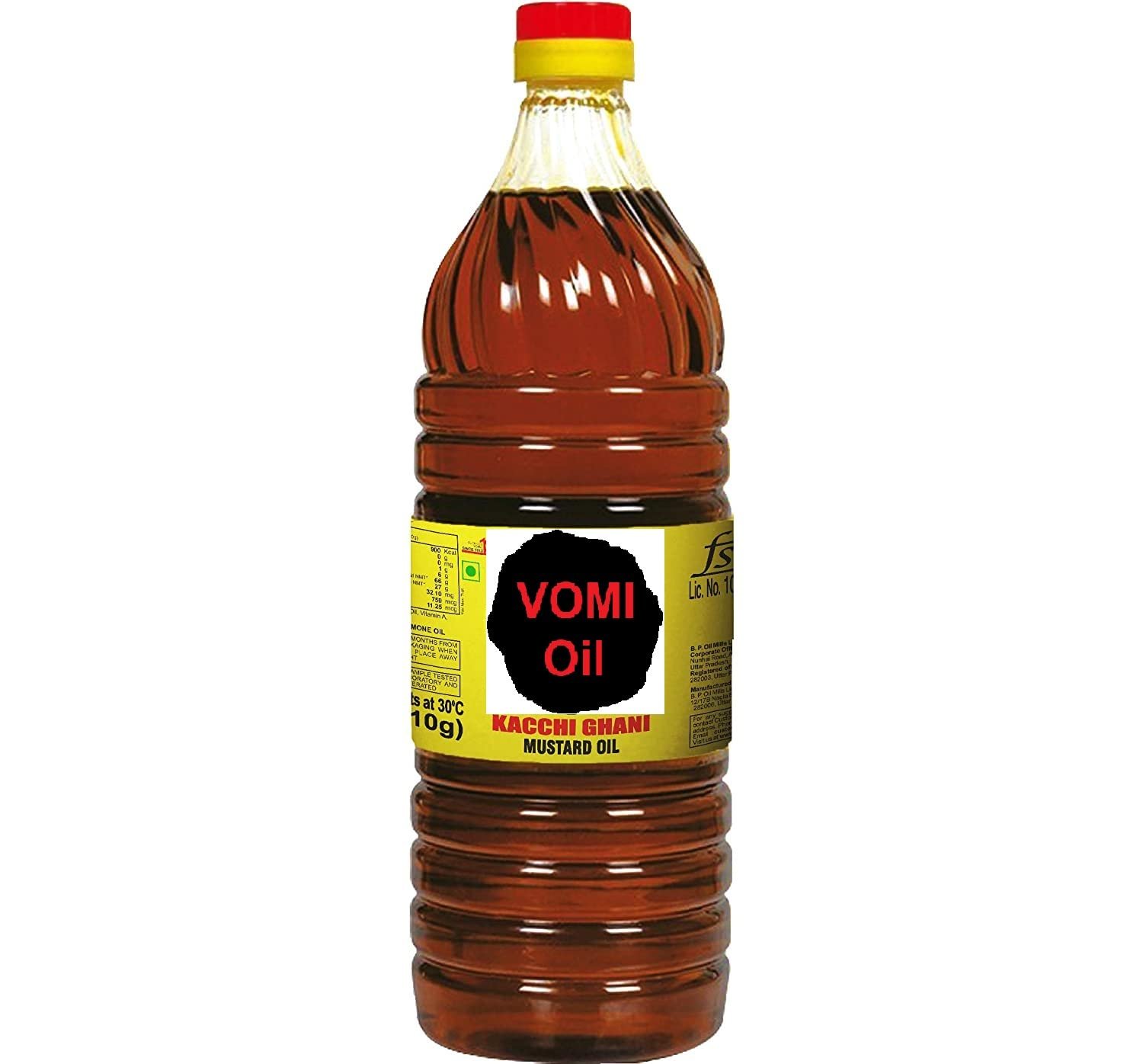 VOMI Brand Premium Kachi Ghani Pure Mustard Oil Sarso Oils baFortune Premium Kachi Ghani Pure Mustard Oil 1 L