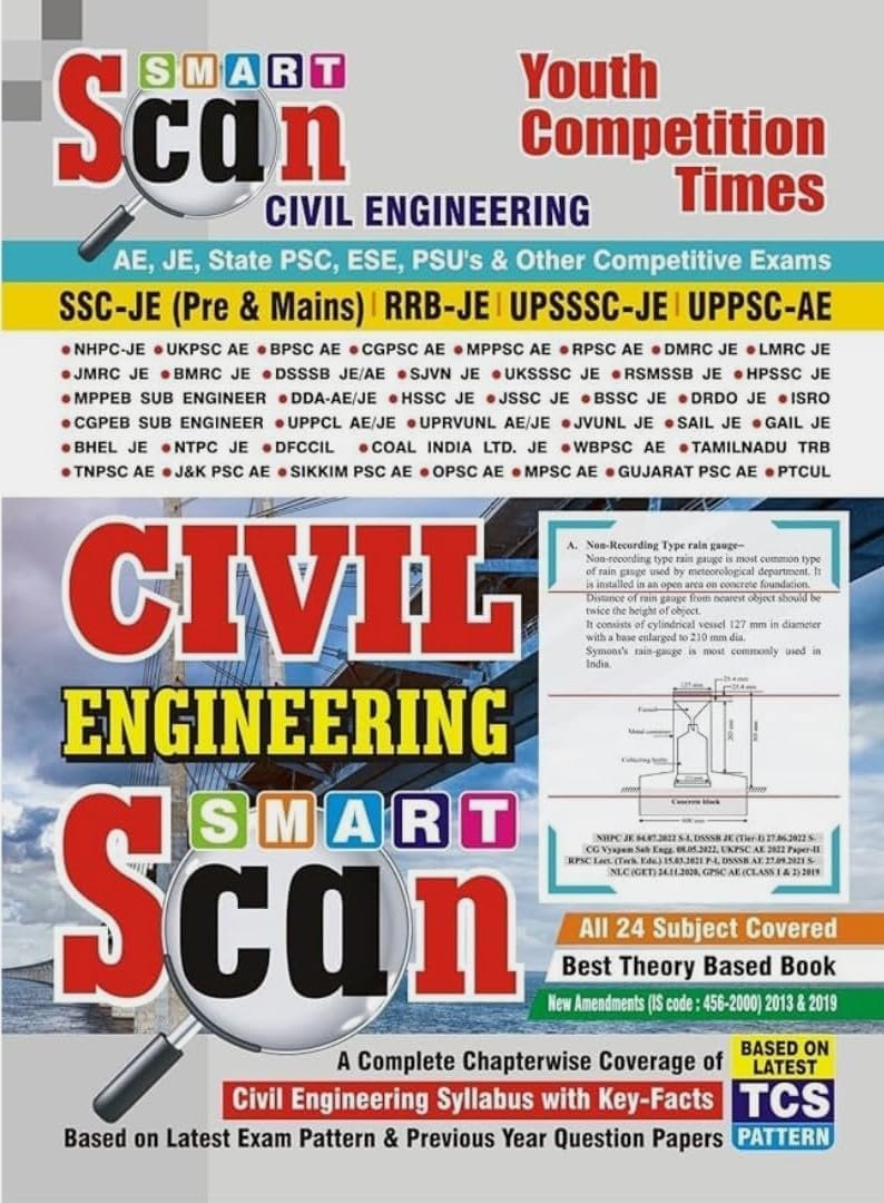 Youth - Smart Scan Civil Engineering - SSC - JE competitive exam books