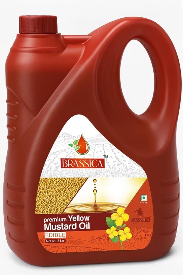 BRASSICA Kachi Ghani Yellow Mustard Oil...