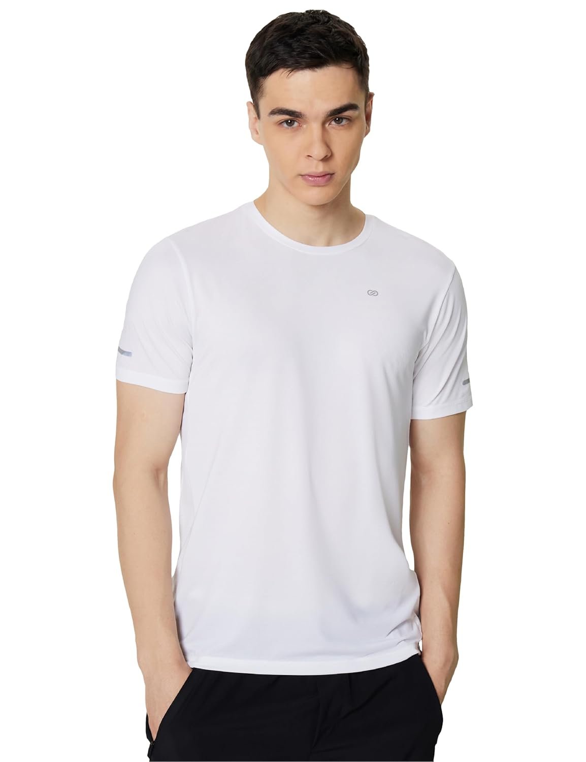 Symbol Premium Men's Solid Regular Fit Sports Stretch T-Shirt | mens t shirts