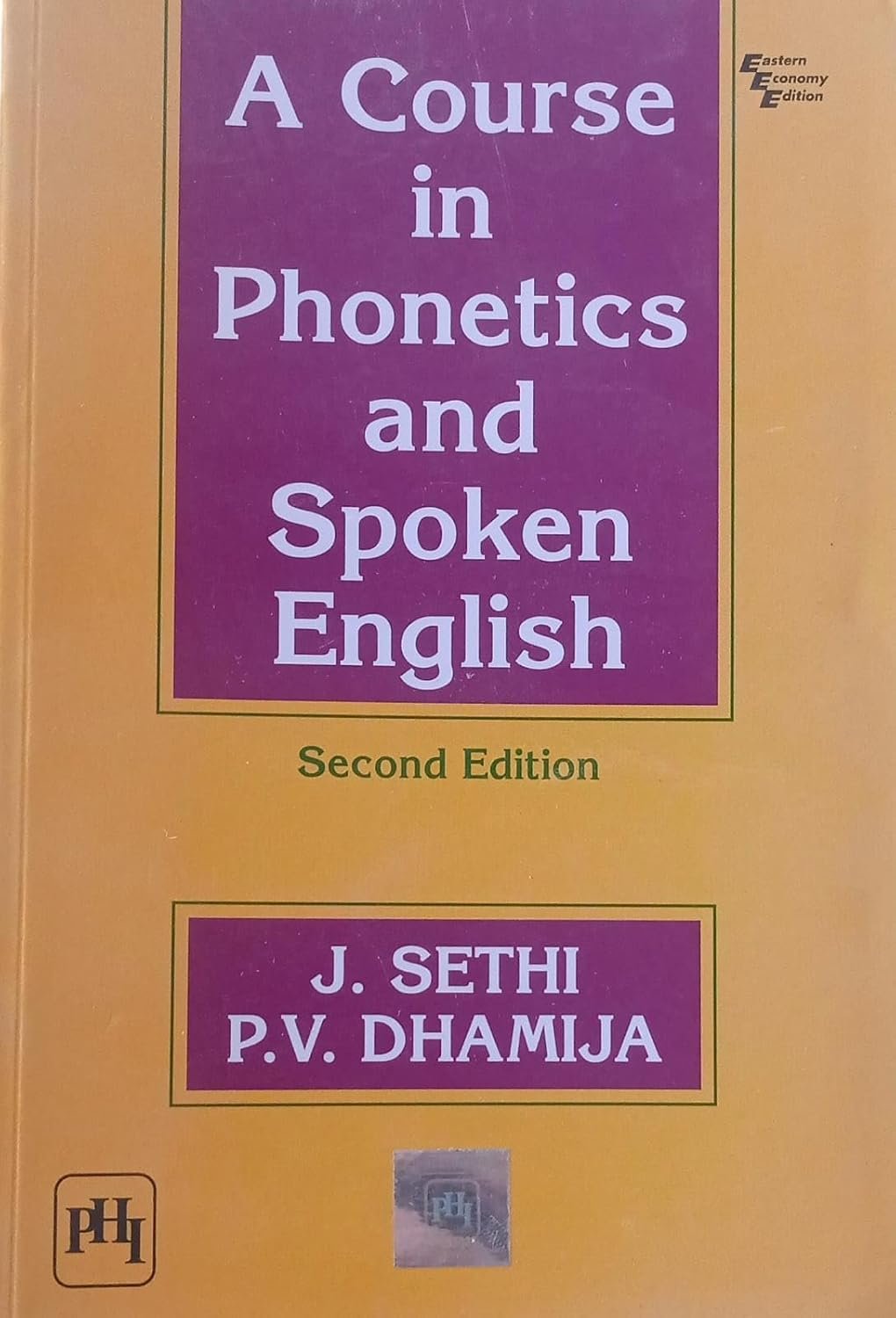 A Course in Phonetics and Spoken English By J Sethi spoken english course