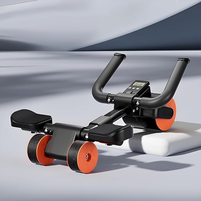 Automatic rebound abdominal wheel, abdominal roller, three wheels, ab roller Sports and fitness equipment