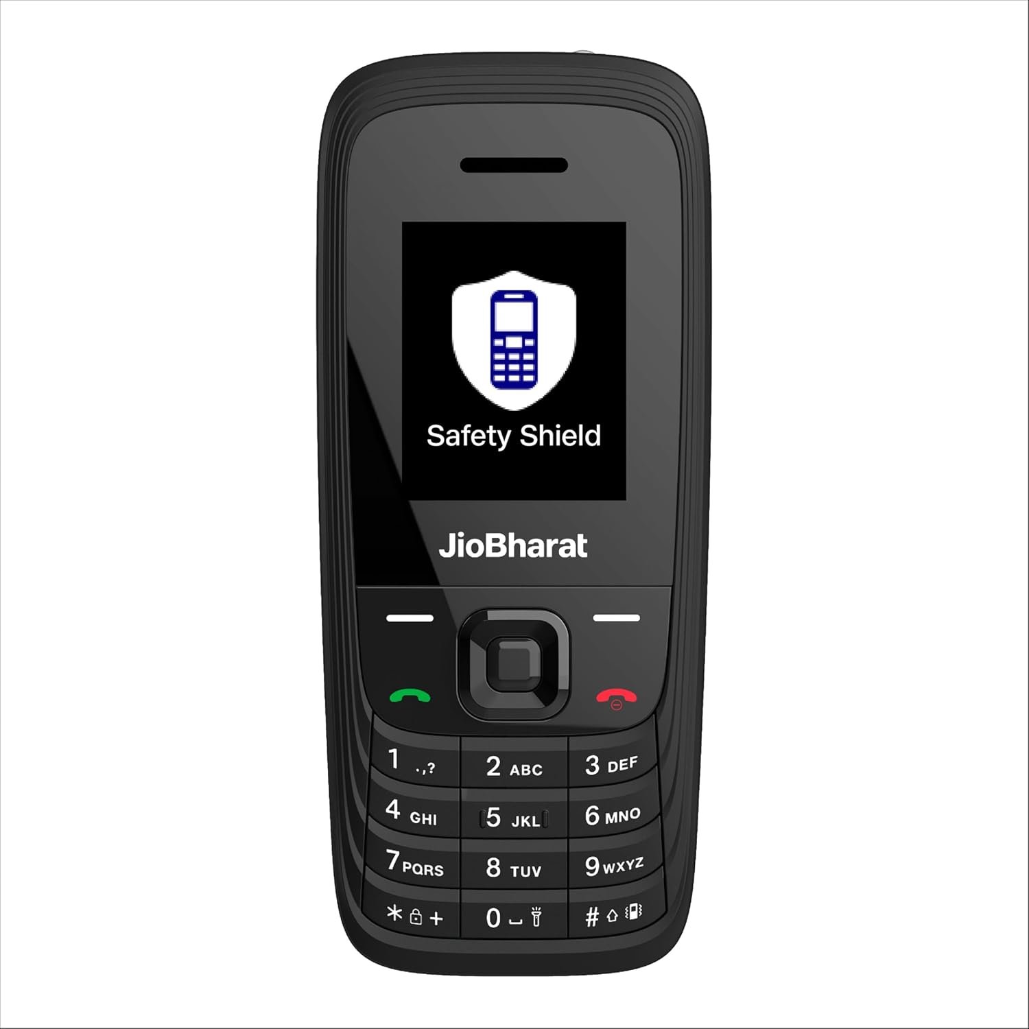 JIO JioBharat V4 4G Keypad Phone with Safety Shield Feature, Mobile Phones