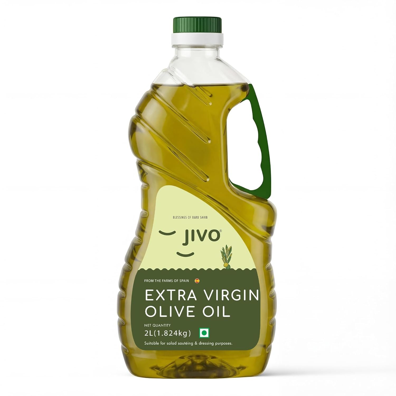 Jivo Extra Virgin Olive Oil 2 litre | Imported from baFortune Premium Kachi Ghani Pure Mustard Oil 1 L