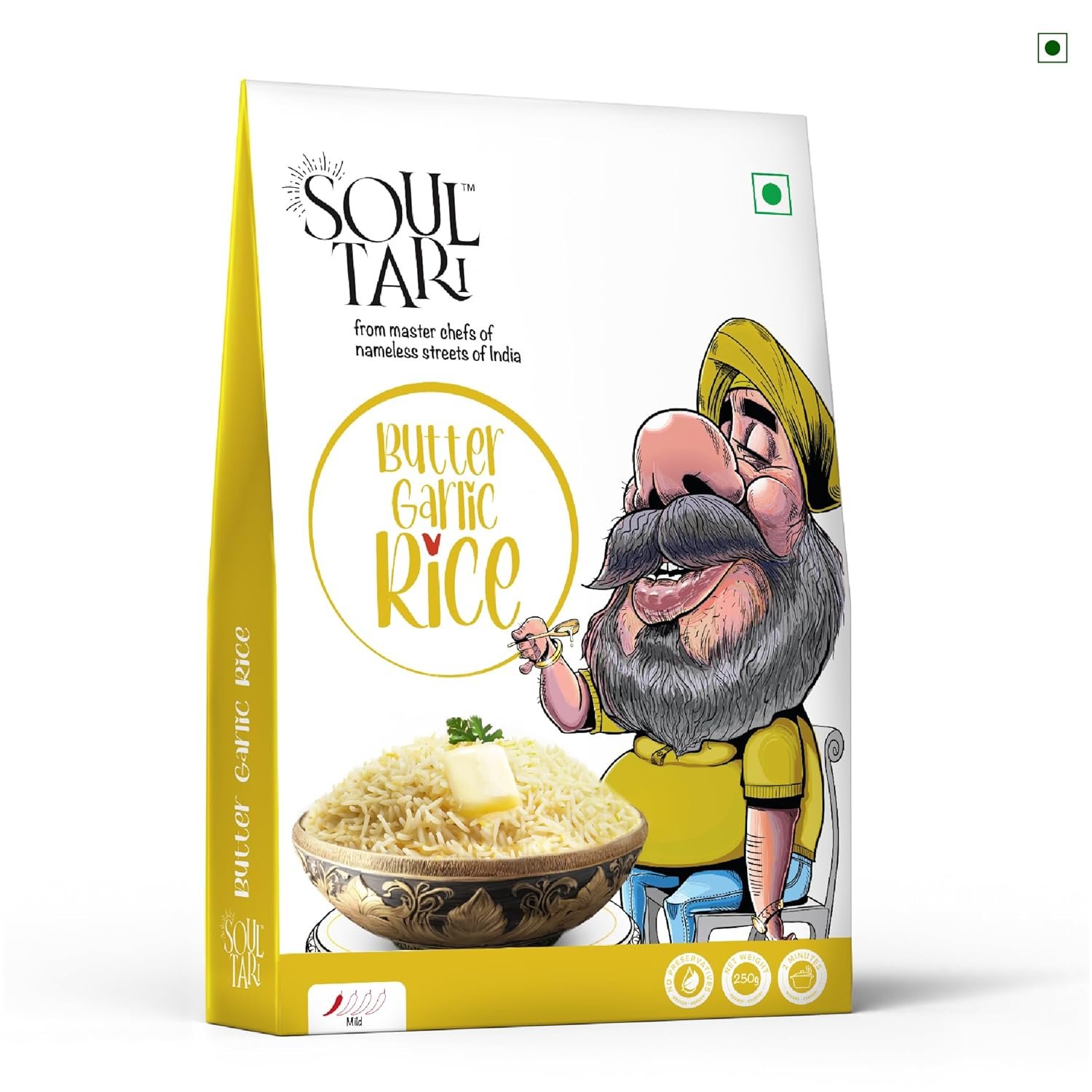 Soultari Ready to Eat Butter Garlic Rice | Fluffy White air fryer