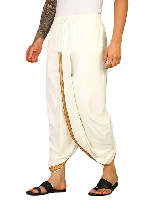 SAC SHREE APARAJEET CREATIONS Men's Readymade Panchakacham Dhoti Pant Ready mens t shirts