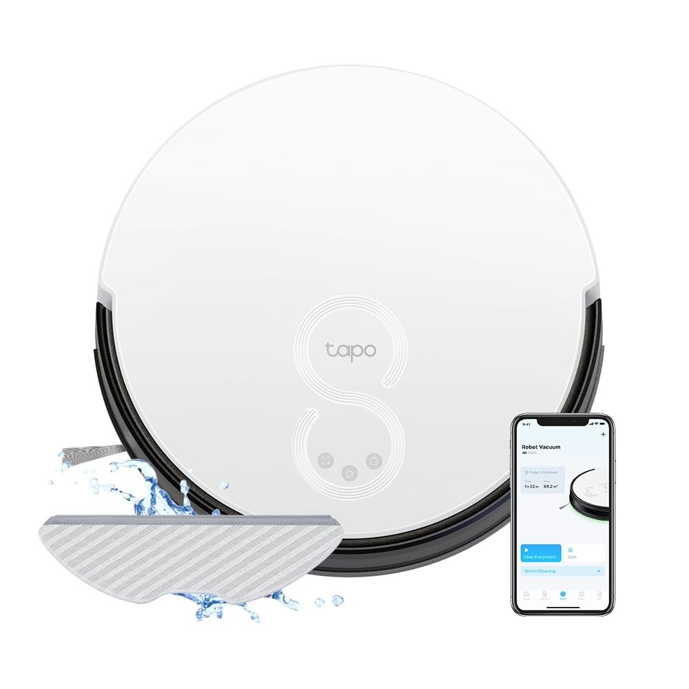 TP-Link Tapo RV10 2-in-1 Robotic Vacuum Cleaner & Mop, 4-Level robotic vacuum cleaner