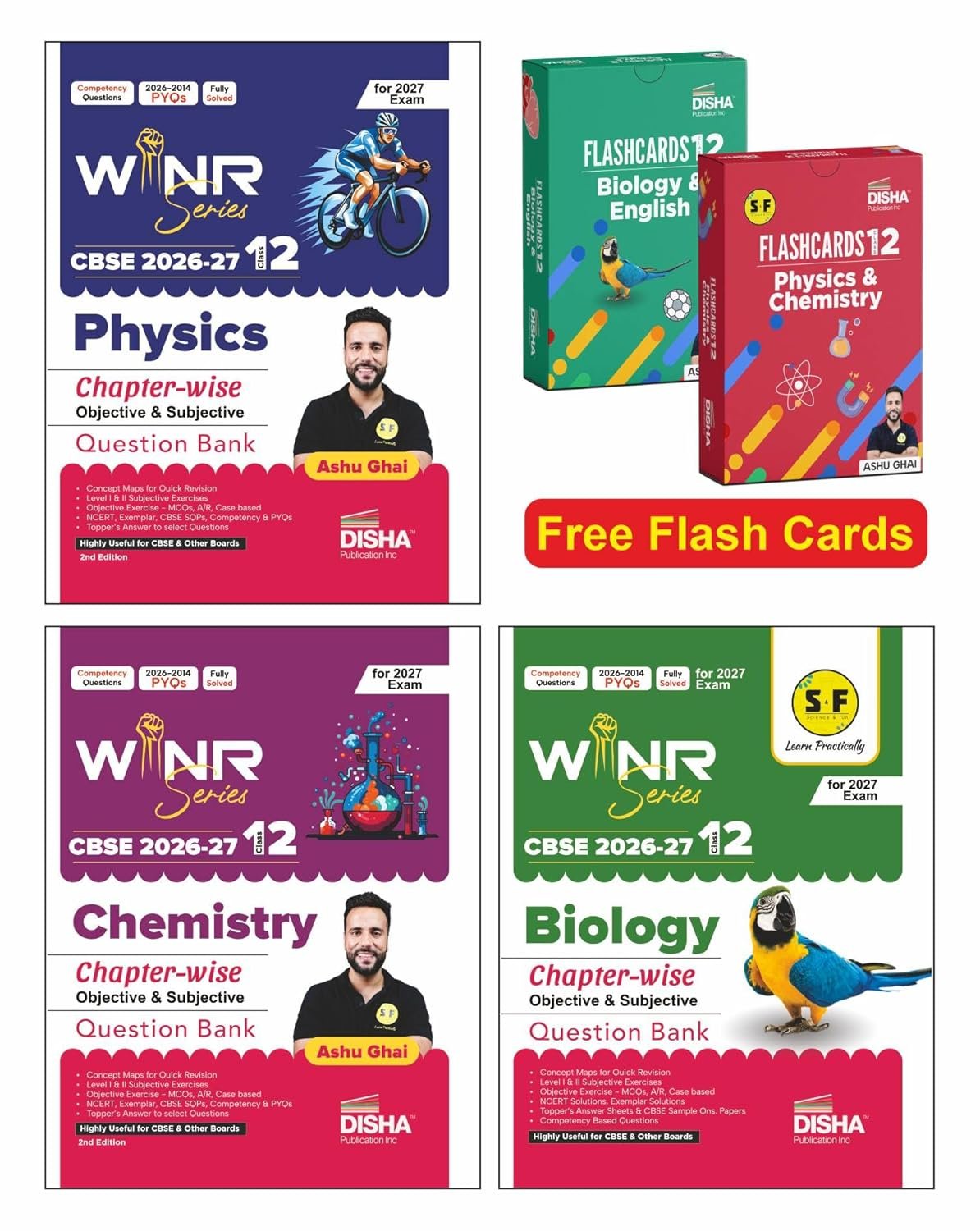 Combo (3 Books) WINR Series CBSE 2026-27 Class 12 Physics, spoken english course