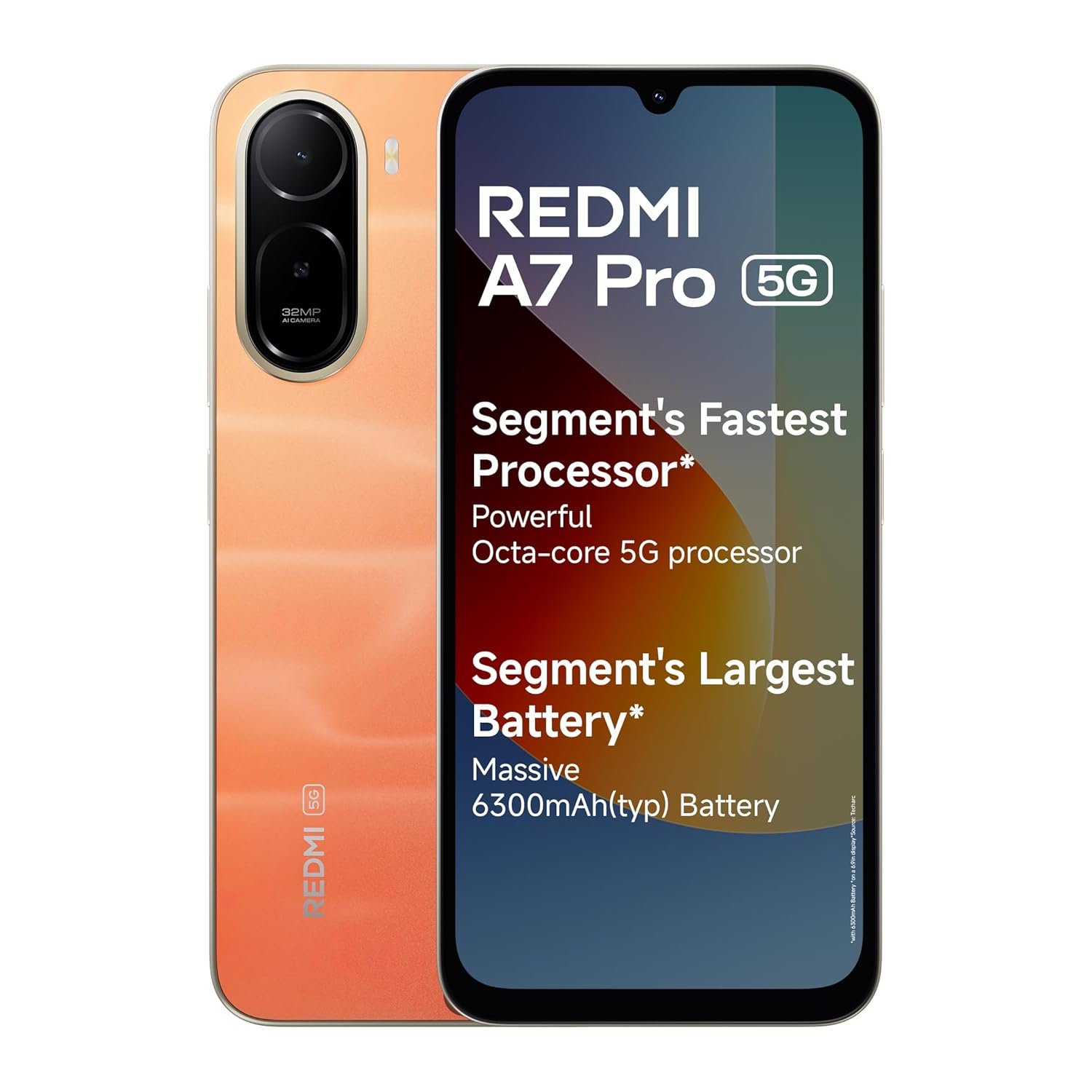 REDMI A7 Pro 5G (Sunset Orange, 4GB RAM,128GB Storage) | Mobile Phones