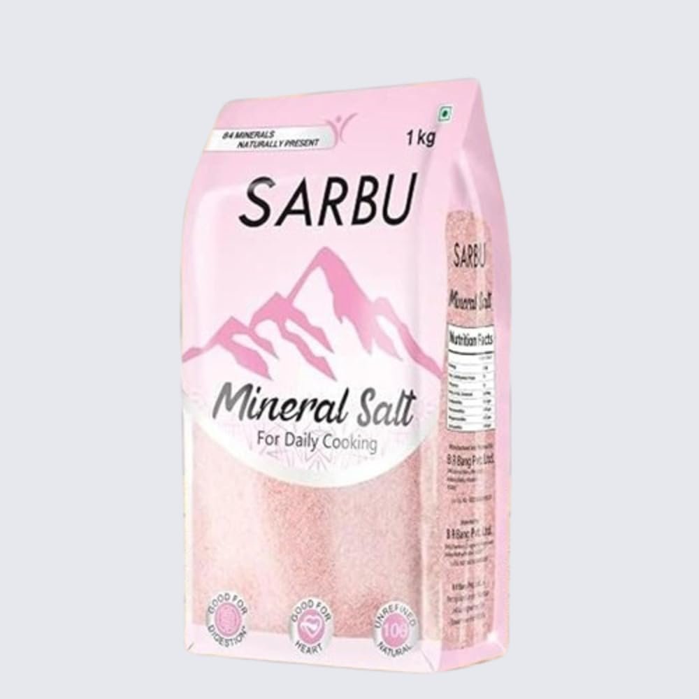 Pink Salt Powder 1 Kg | Sendha Namak | Mineral-rich Tata Salt 1 kg Iodised Namak