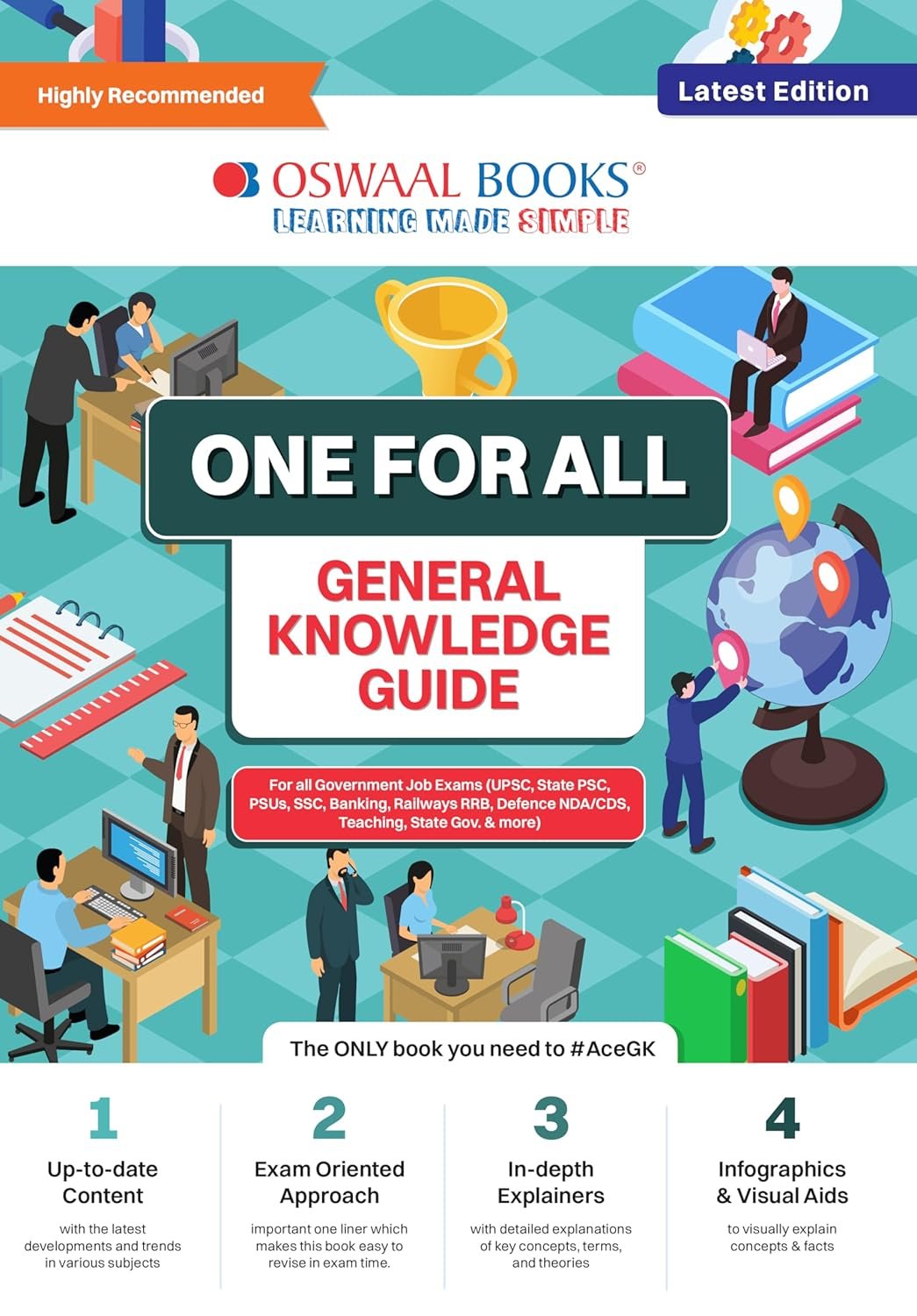 Oswaal One for all General Knowledge Guide English Medium (Latest competitive exam books