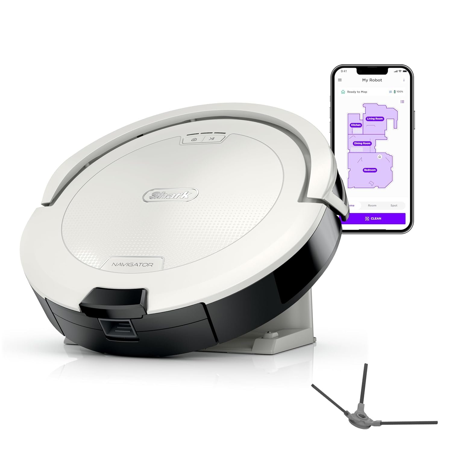 Shark Navigator Robot Vacuum with SmartPath Navigation and Self-Cleaning Brushroll, robotic vacuum cleaner